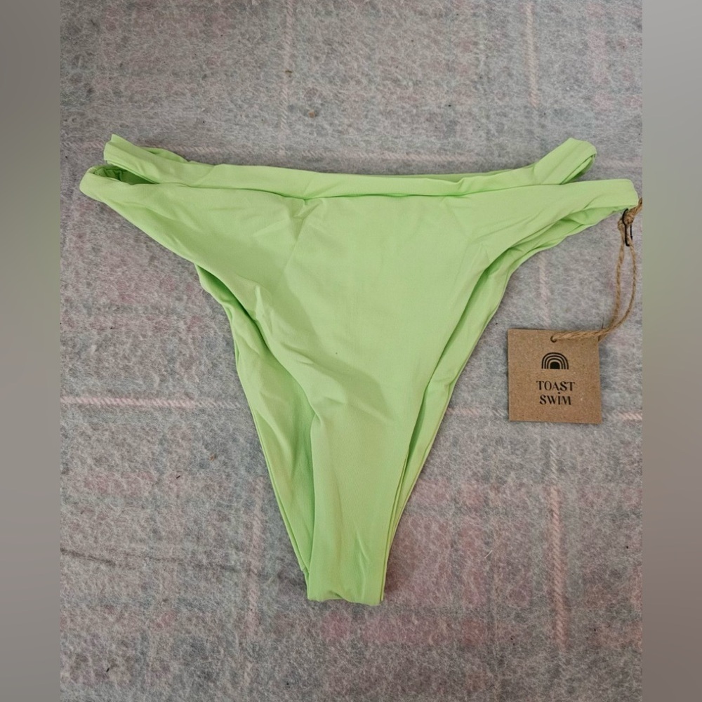 Toast Swim Signature Cut Out Bottom Paradise Green XS